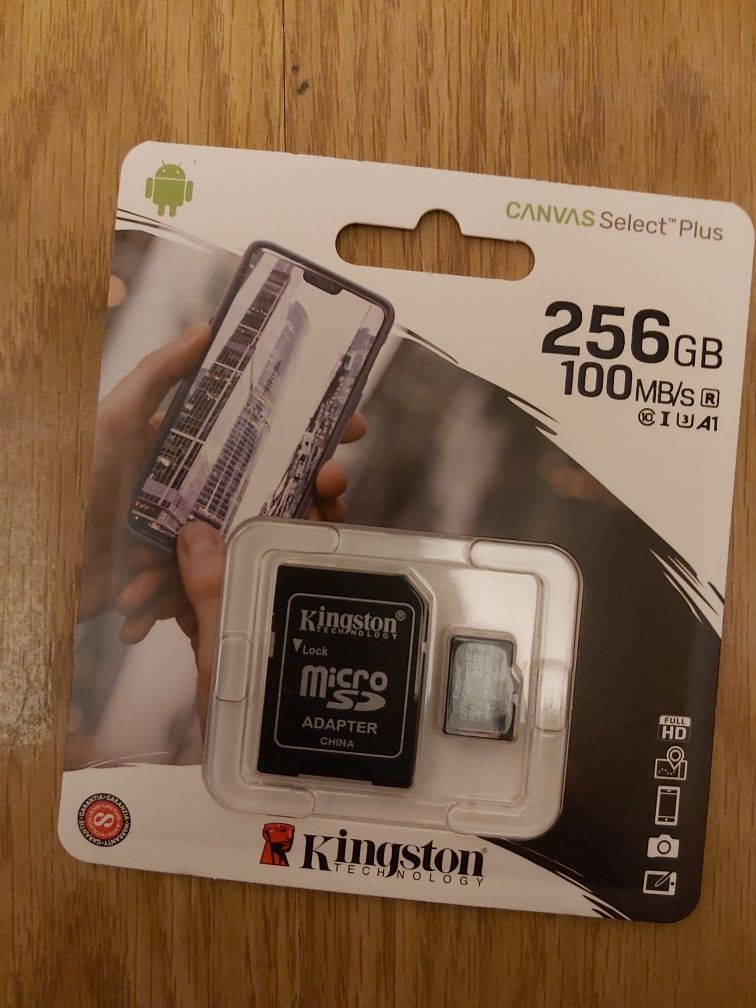 Kingston 256GB microSDXC Canvas Select Plus 100MB/85MB/s aparat telefo