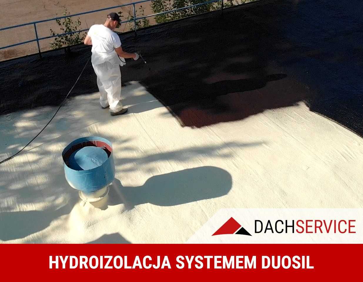 Naprawa dachów z papy, hydroizolacje gumą w płynie - Dach Service