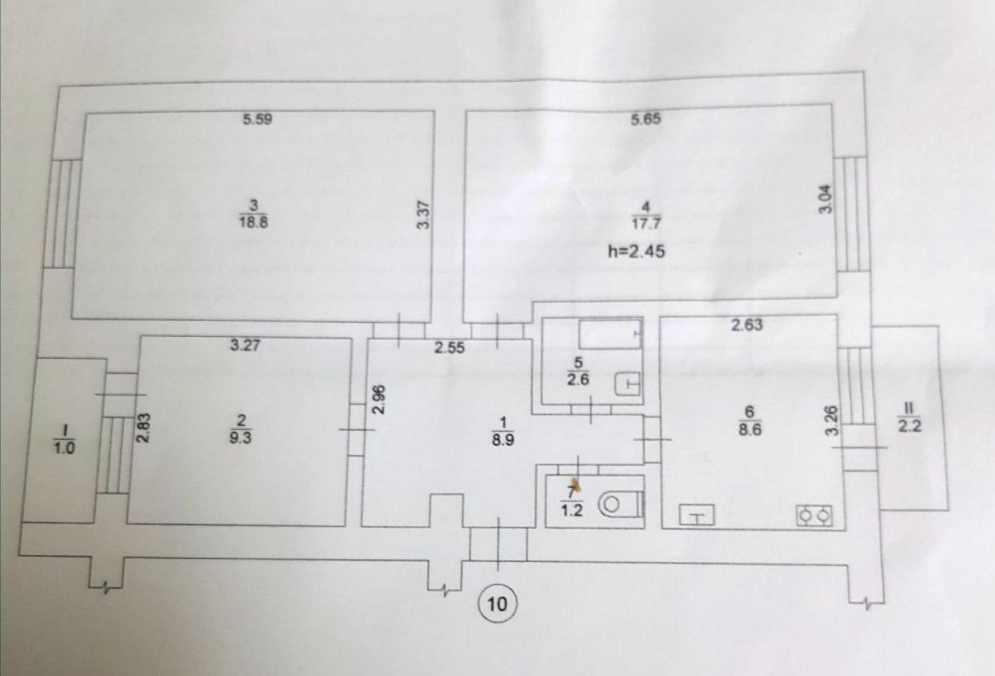 3 кімнатна квартира