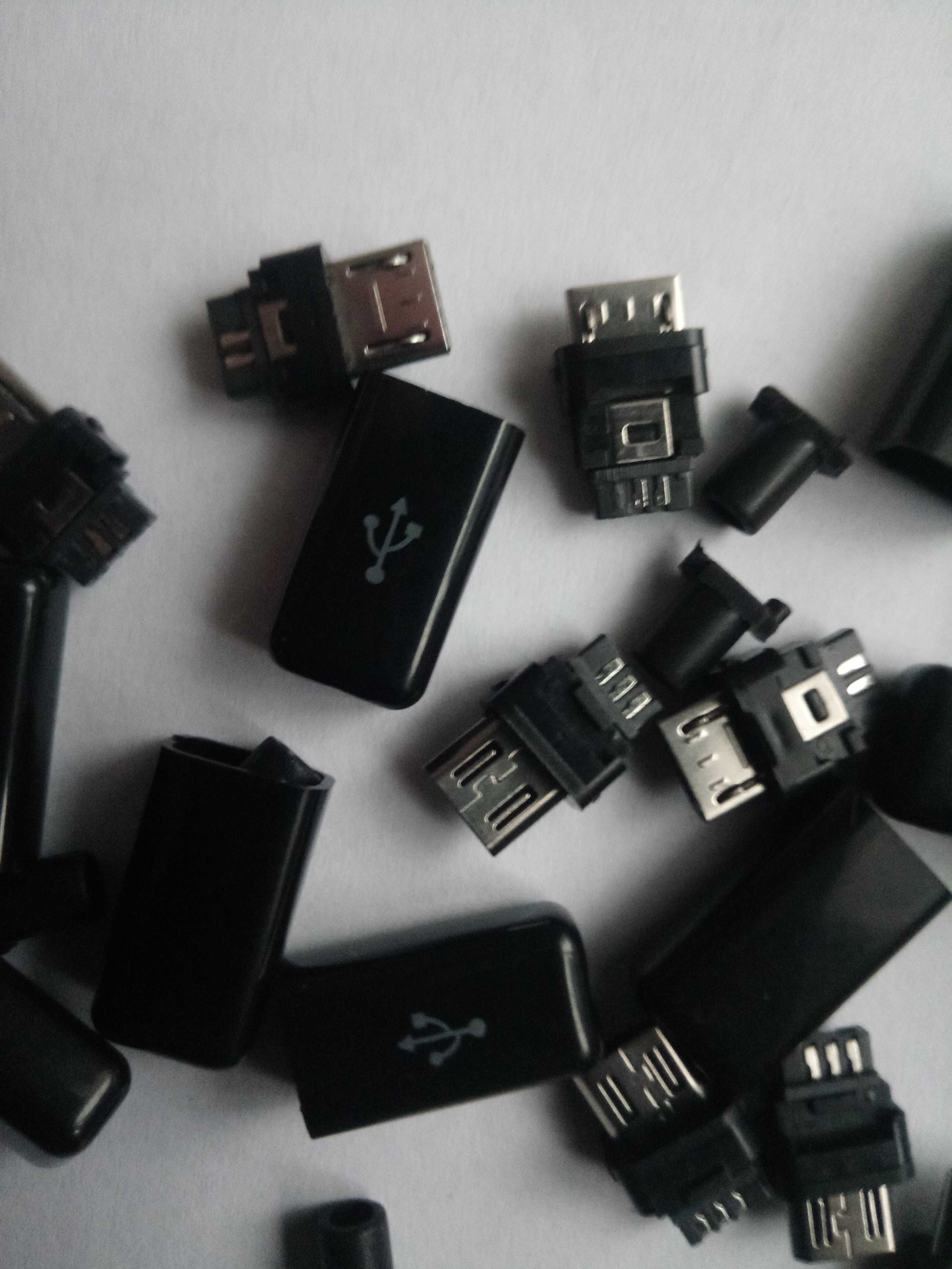 Micro USB штекера розбірні  для OTG шнура та зарядного