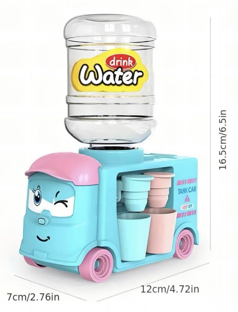 Zabawka dystrybutor wody kubeczki dla dzieci prezent