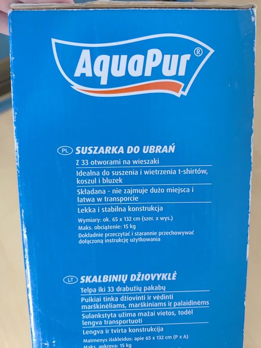 Suszarka do ubrań pionowa na wieszaki