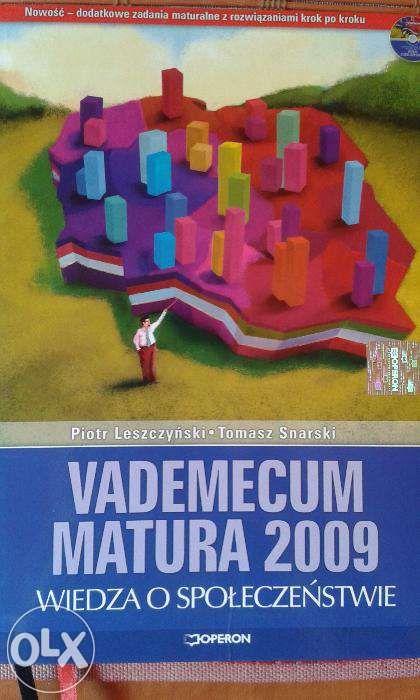Vademecum Matura 2009 Wiedza o Społeczeństwie + CD, Operon