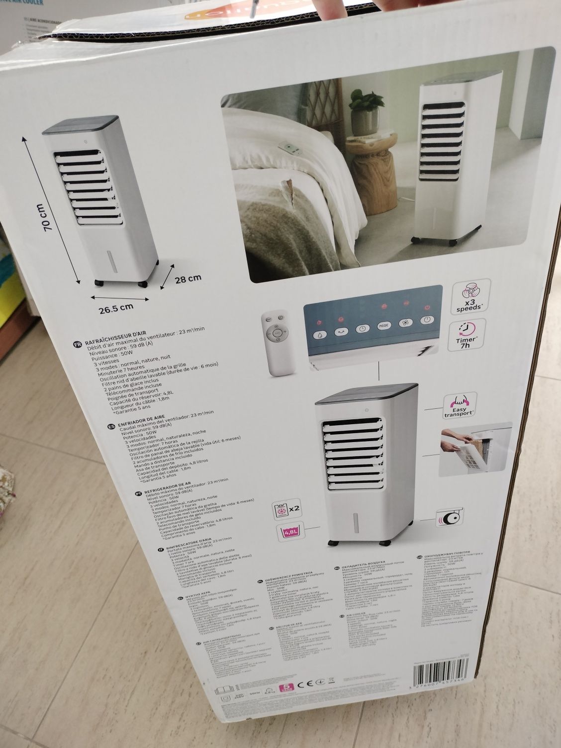 Ventilador Evaporativo Equation 50W