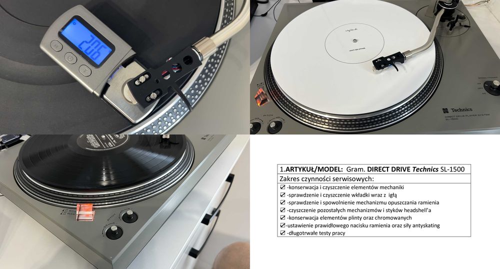 Technics SL-1500/automat/SERWIS/direct drive/STROBOSKOP/oryginał