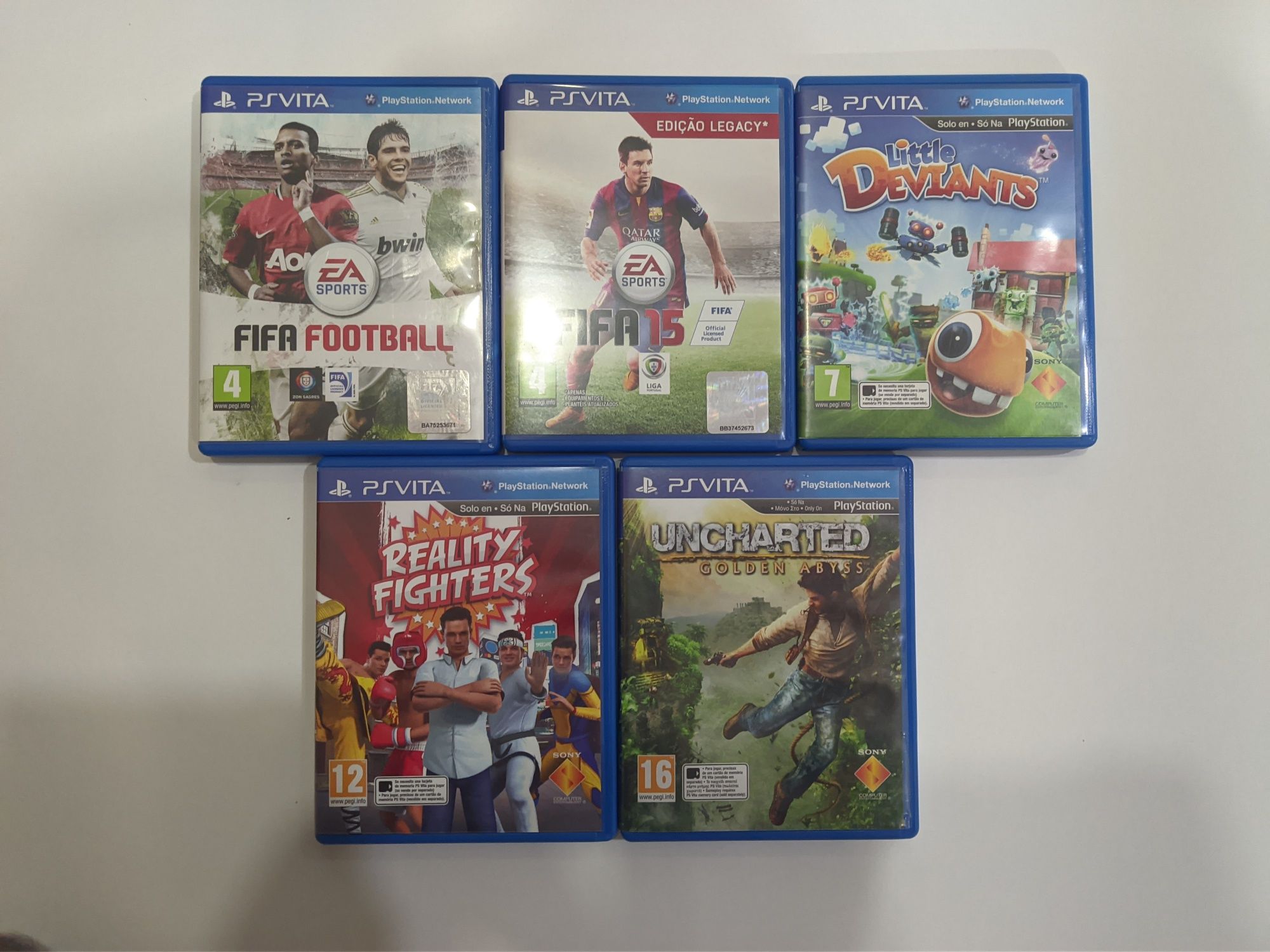 Conjunto Jogos PlayStation Vita, Uncharted, little deviants, fifa...