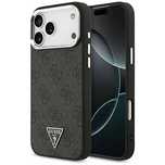 Etui Guess 4G Triangle Logo MagSafe na iPhone 17 Pro Max - czarne