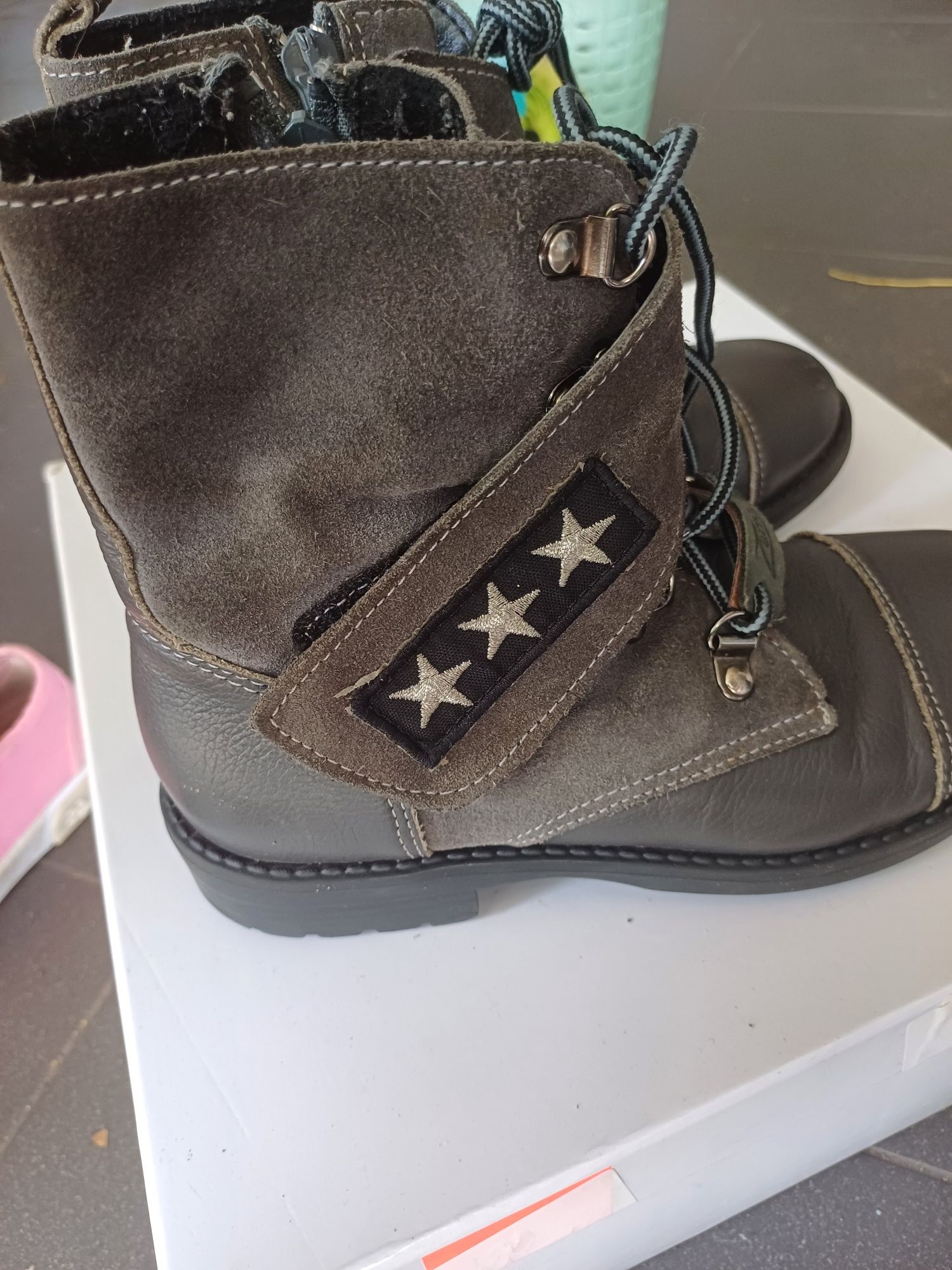 Buty zimowe Zarro skora naturalna r.32