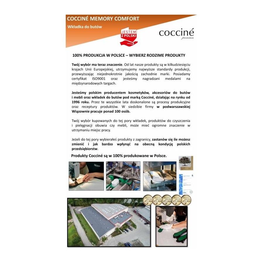 r.41 - Wkładki do butów Memory Comfort Coccine