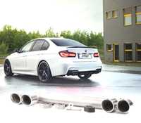 CONJUNTO PONTEIRAS DE ESCAPE DUPLA PARA BMW F30 F31 10-18 LOOK M PERFORMANCE DOBLE