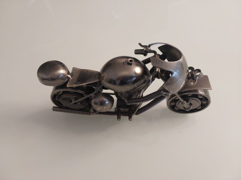 Piękny Motocykl Motor Metalowy REPLIKA NA PREZENT ŚRUBY