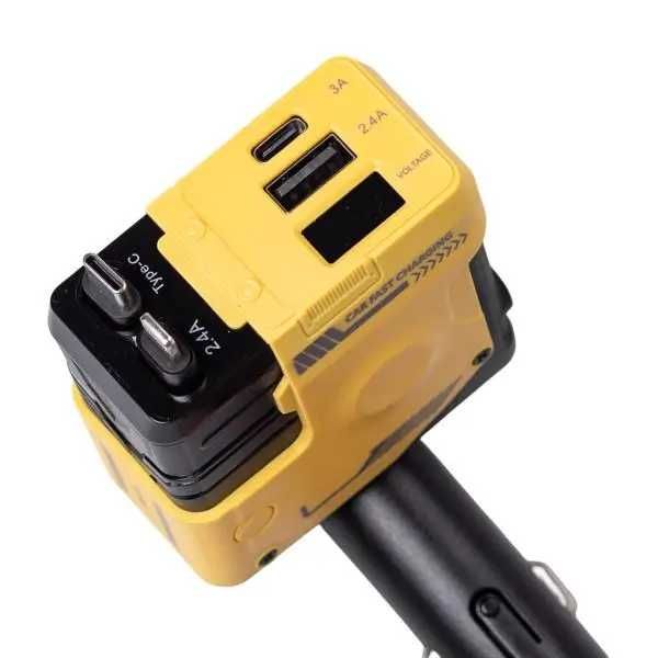 ХІТ! Зарядка в авто 4в1 66ВТ, USB-C, Lightning, PD, автонамотка кабелю