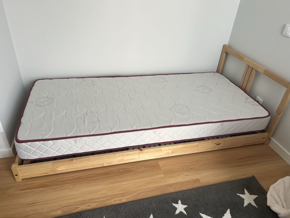 Cama de solteiro e colchão 90*200cm