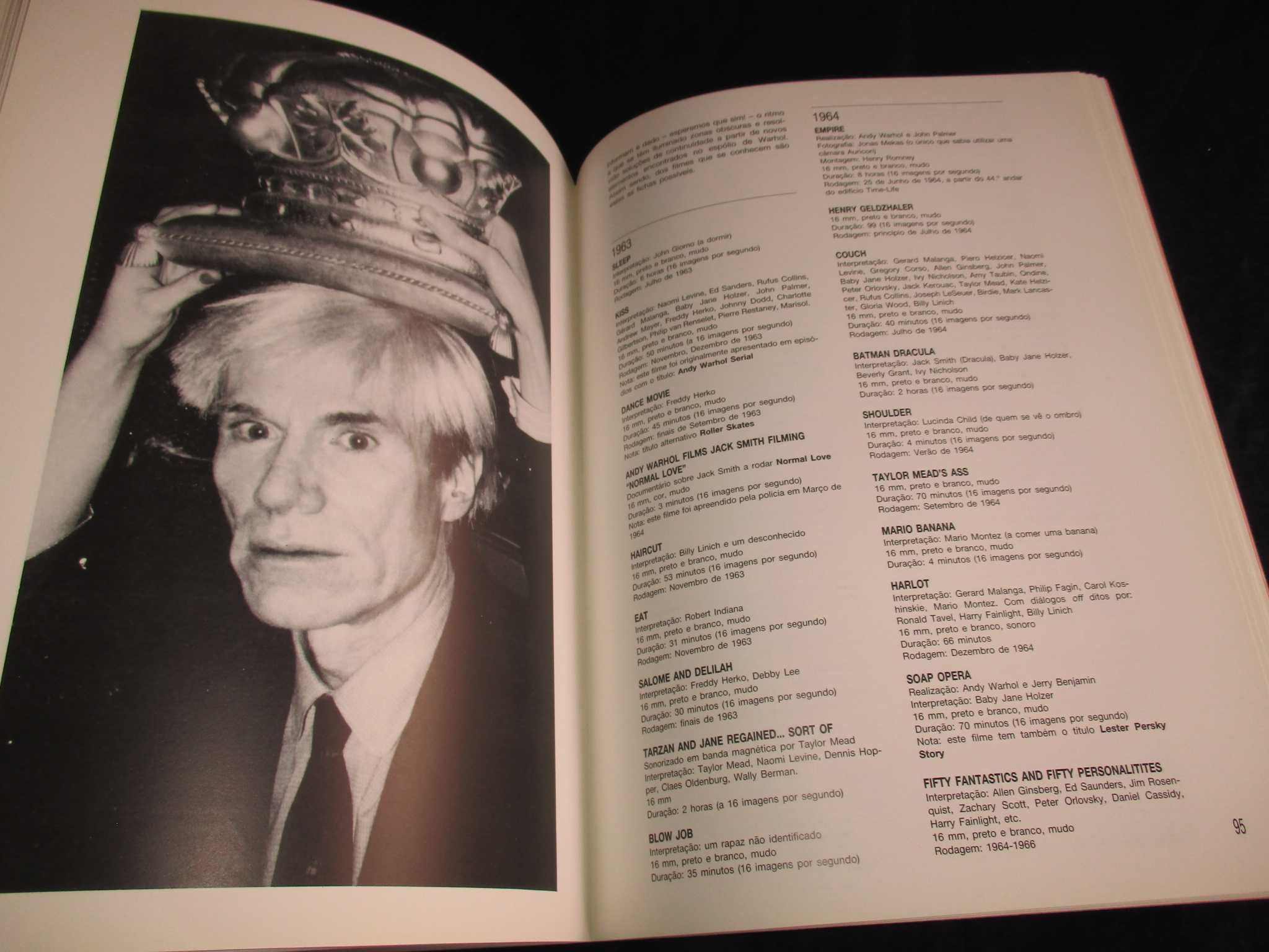 Livro Andy Warhol Cinemateca Portuguesa 1990