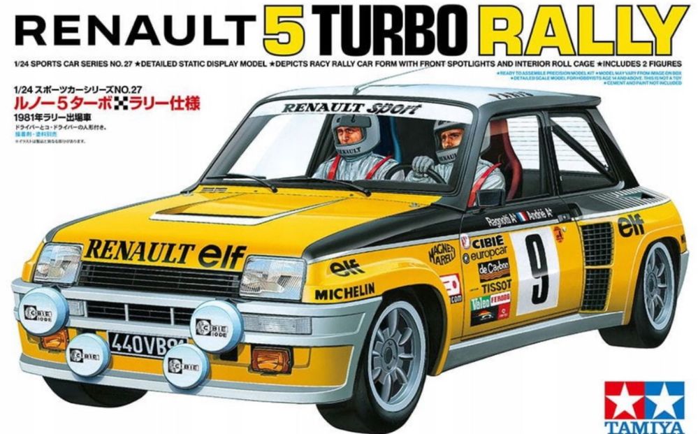 Samochód Renault 5 Turbo Rally Tamiya 24027
