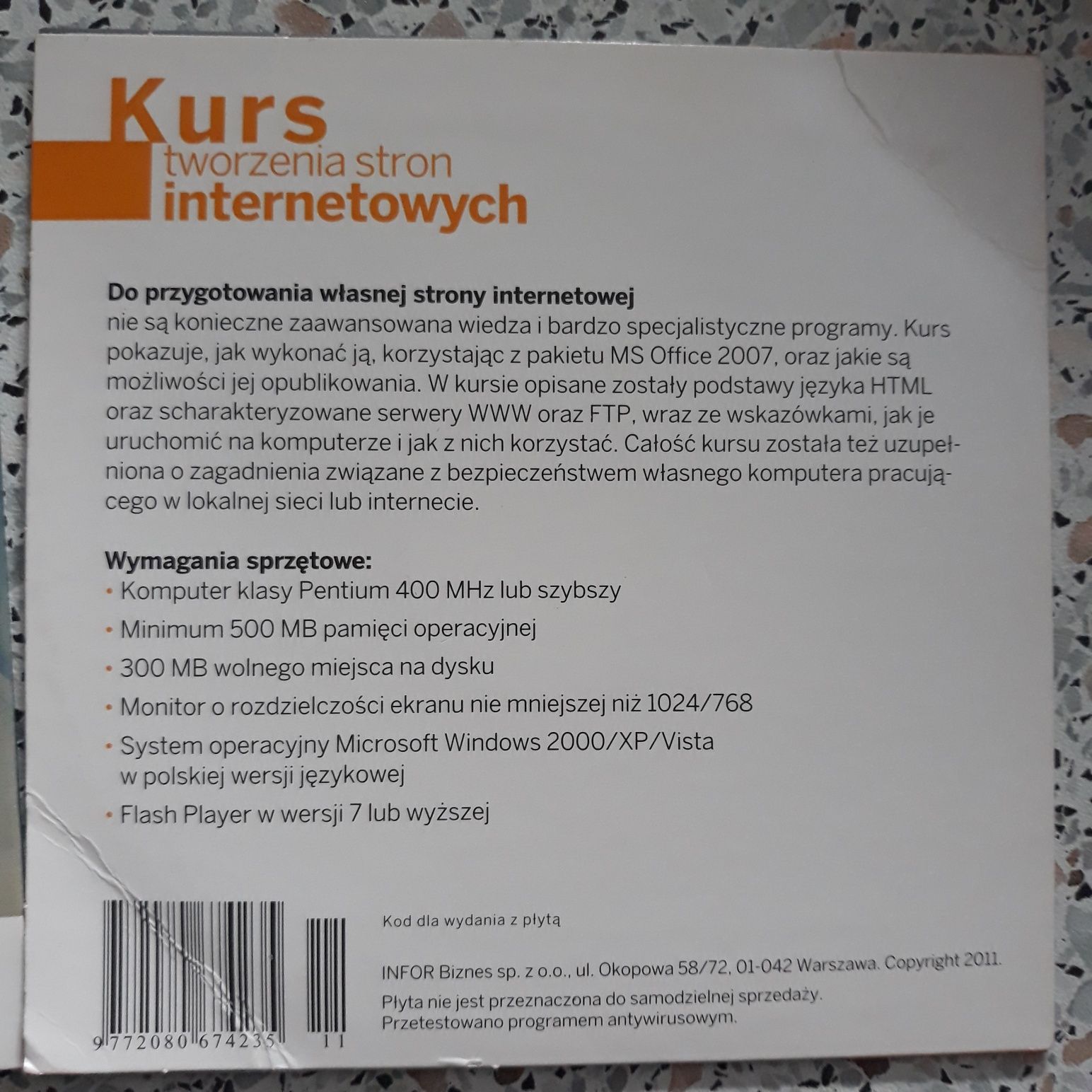 XHTML, CSS, kurs tworzenia stron internetowych, 2 x DVD, nieuzywane