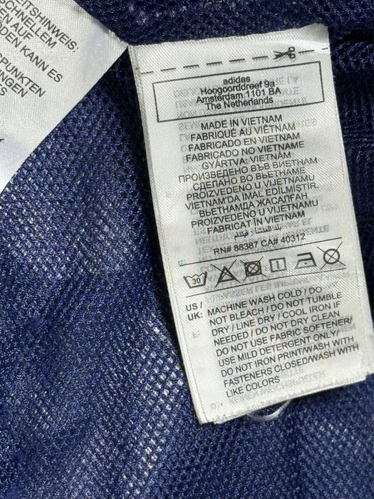 Adidas куртка ветровка оригинал размер 2xl синяя 2024 г
