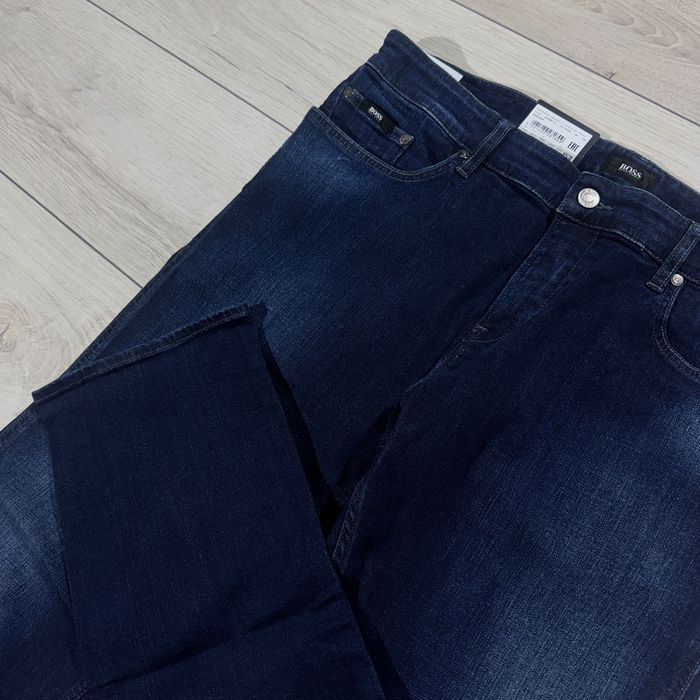 НОВІ Темно сині джинси BOSS Slim Fit Stretch, Розмір 36/30, оригінал