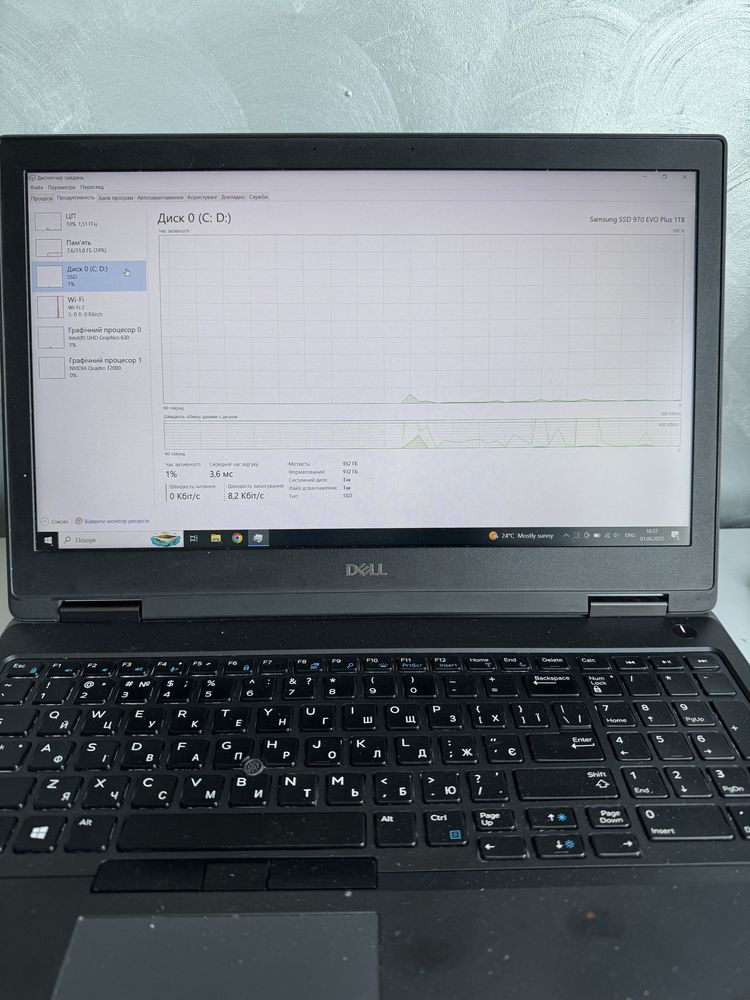 Dell Precision 7540 Full Hd i5/32/512/Quadro T2000 (GTX 1650 ti)
