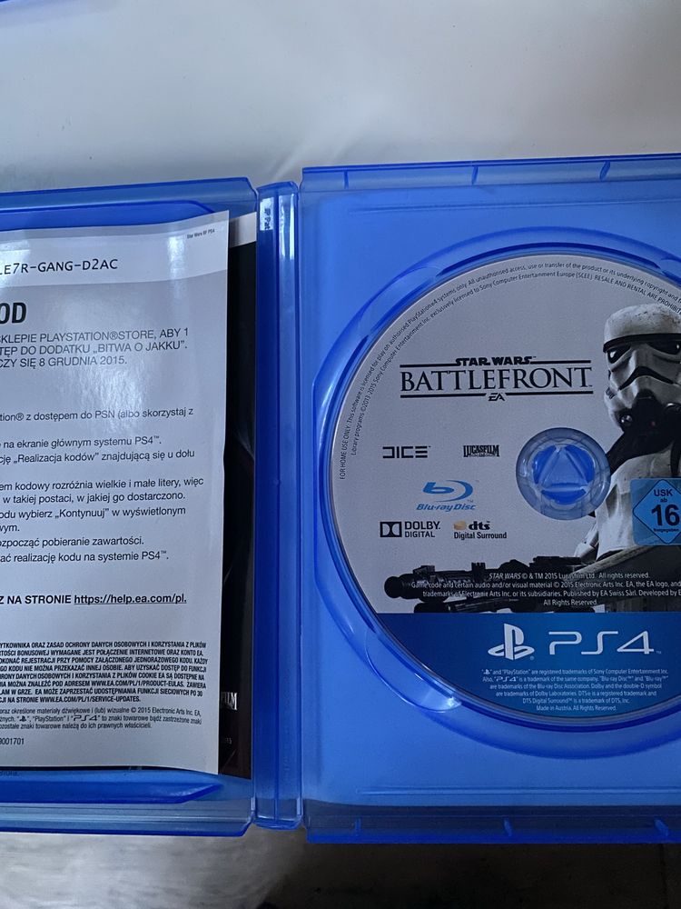 Gra Star Wars Battlefront na playstation4