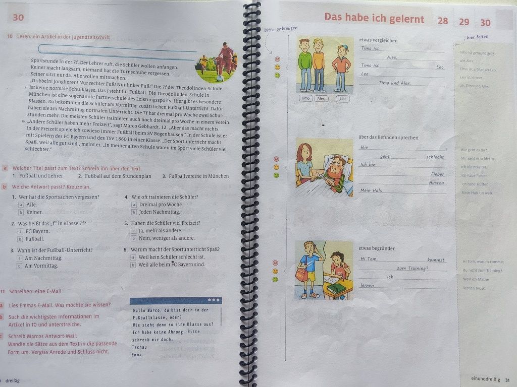 Німецька мова рівень А 2.1 Dabei! Kursbuch + Arbeitsbuch