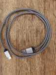 Кабель USB Type-C Voxlink  1 м Black/white в оплетке.