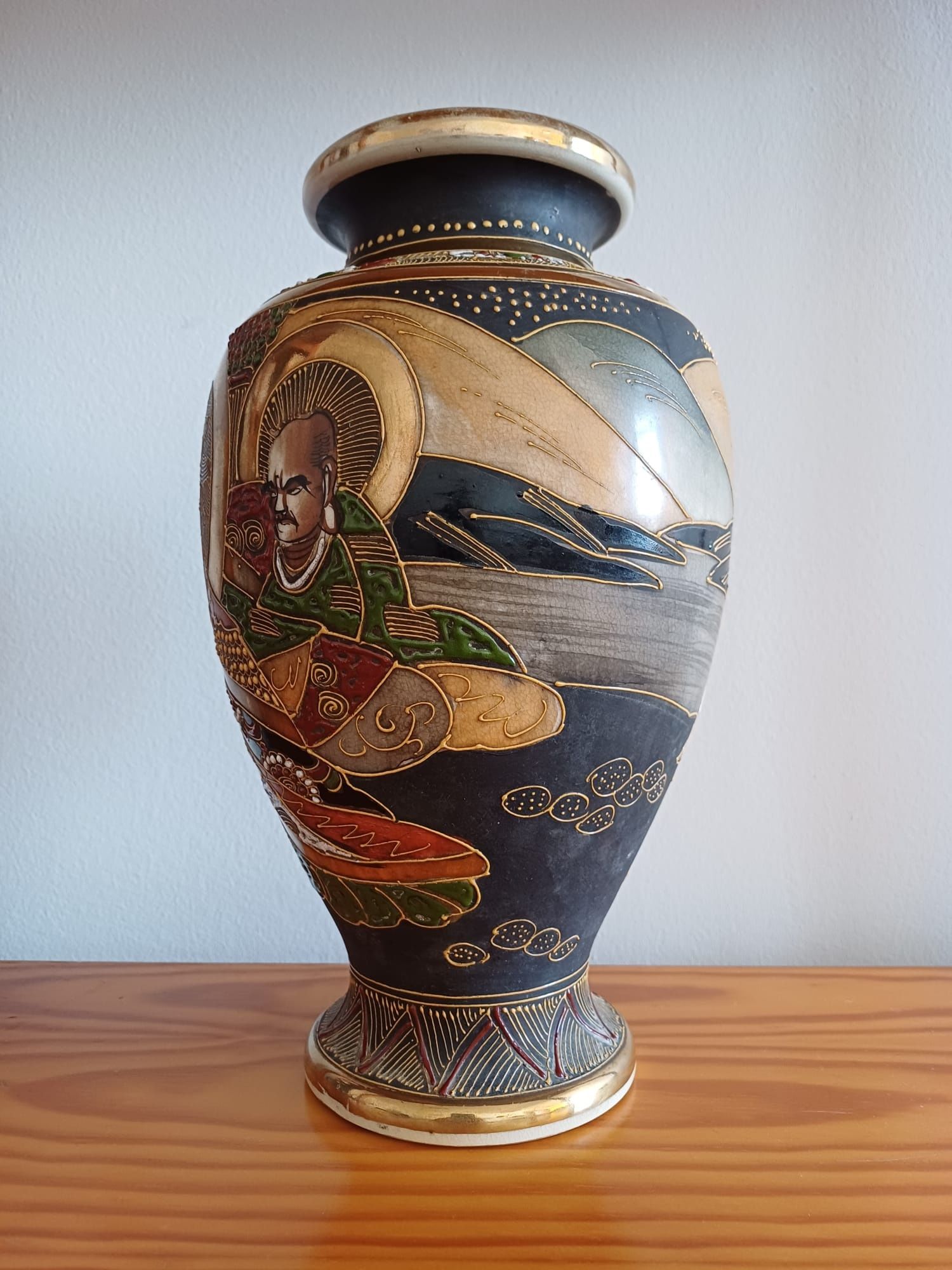 Vaso Satsuma japonês ( antiguidade / vintage )