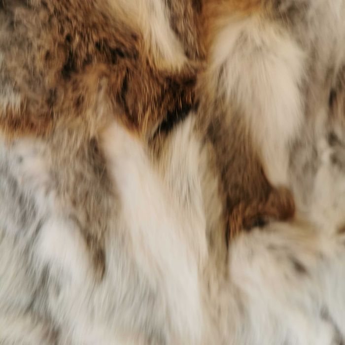 Kamizelka bezrekawnik naturalne futro z królika Cuture real fur boho