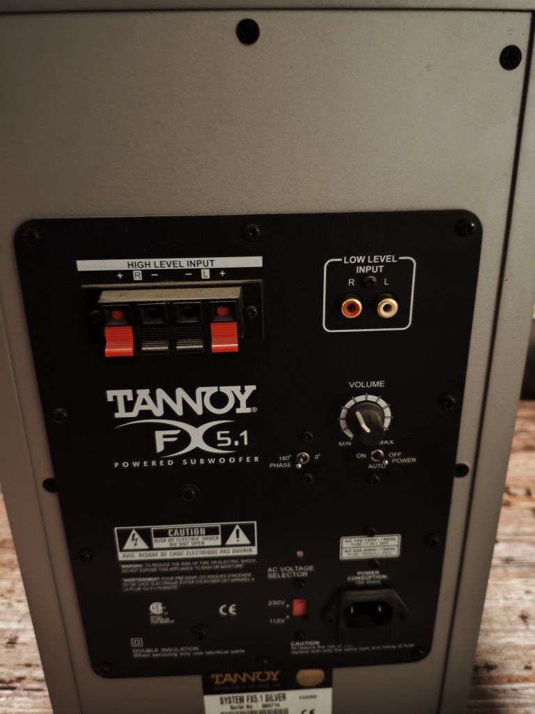 Głośniki 5.1 z subwooferem Tannoy FX