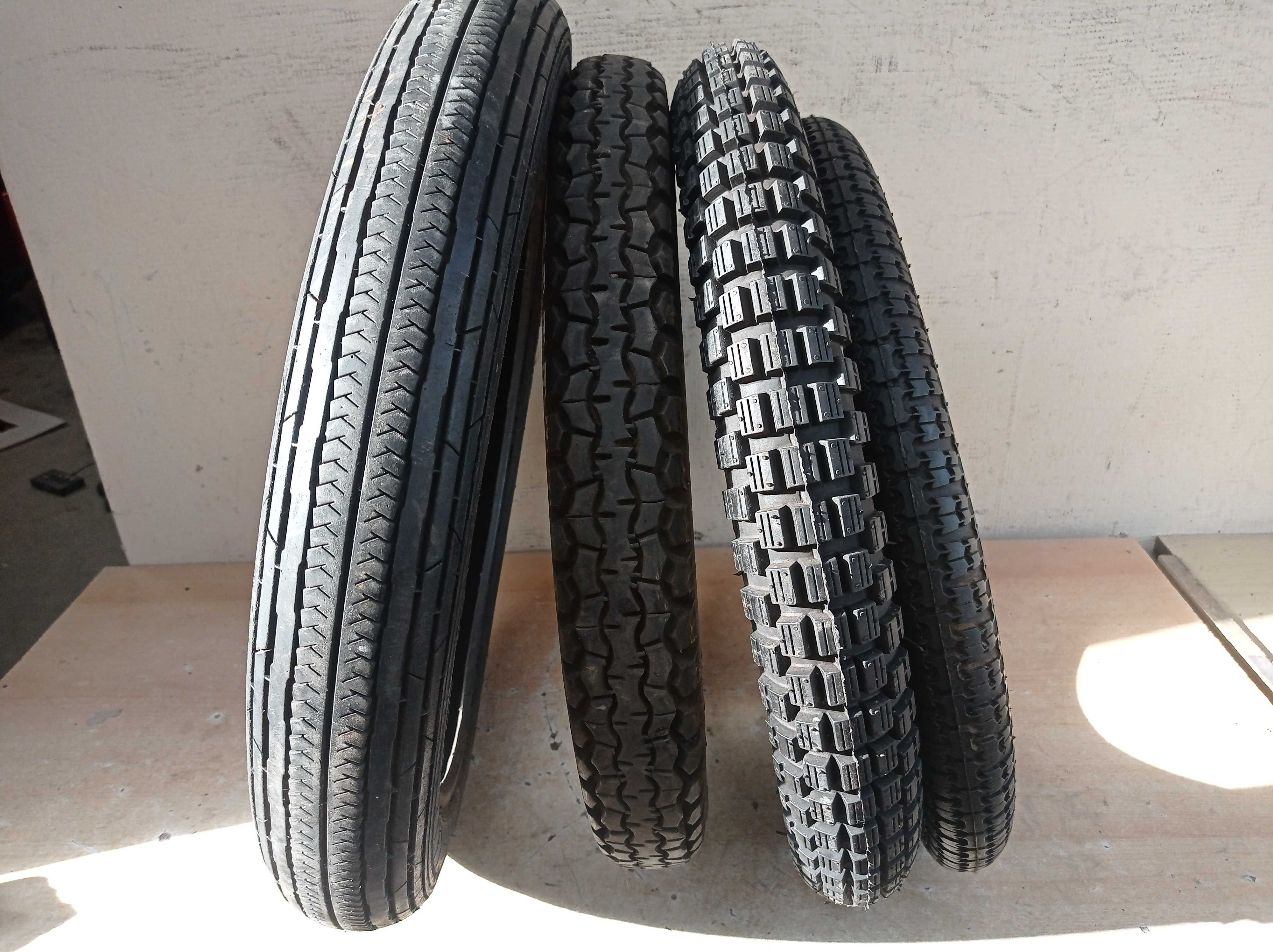 Opony 3 x 16, 1 x 18 cali - 4 sztuki.