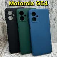 Чехол Silicone Cover фирмы Wave на Motorola G54. Микрофибра