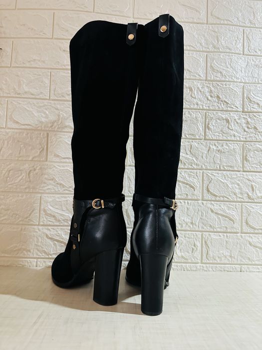 Сапоги нат.замш+кожа р.38