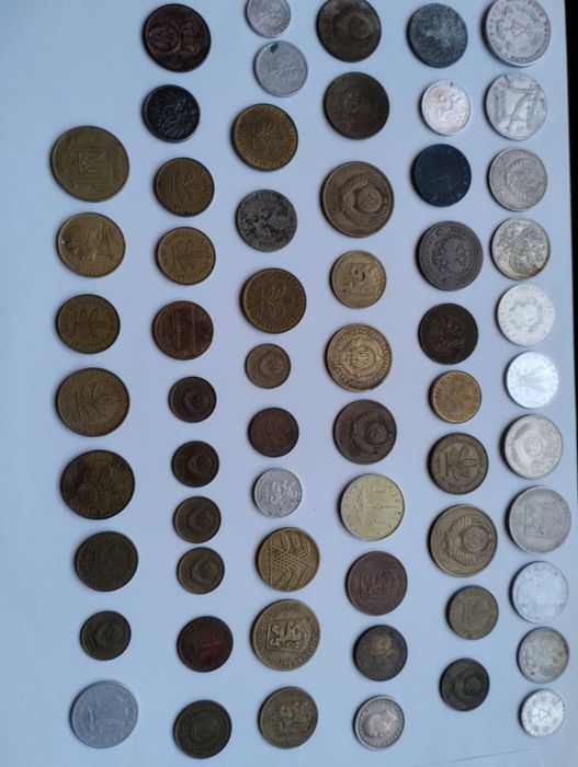 Stare Monety Różne Okresy Rosja Niemcy