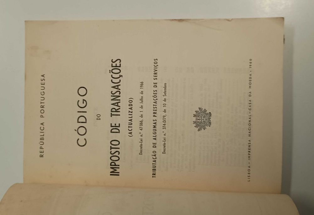 Código do Imposto de Transacções (actualizado)