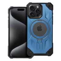 Etui Case Plecki Armor Mag Cover Iphone 15 Pro Max Niebieski + Szkło