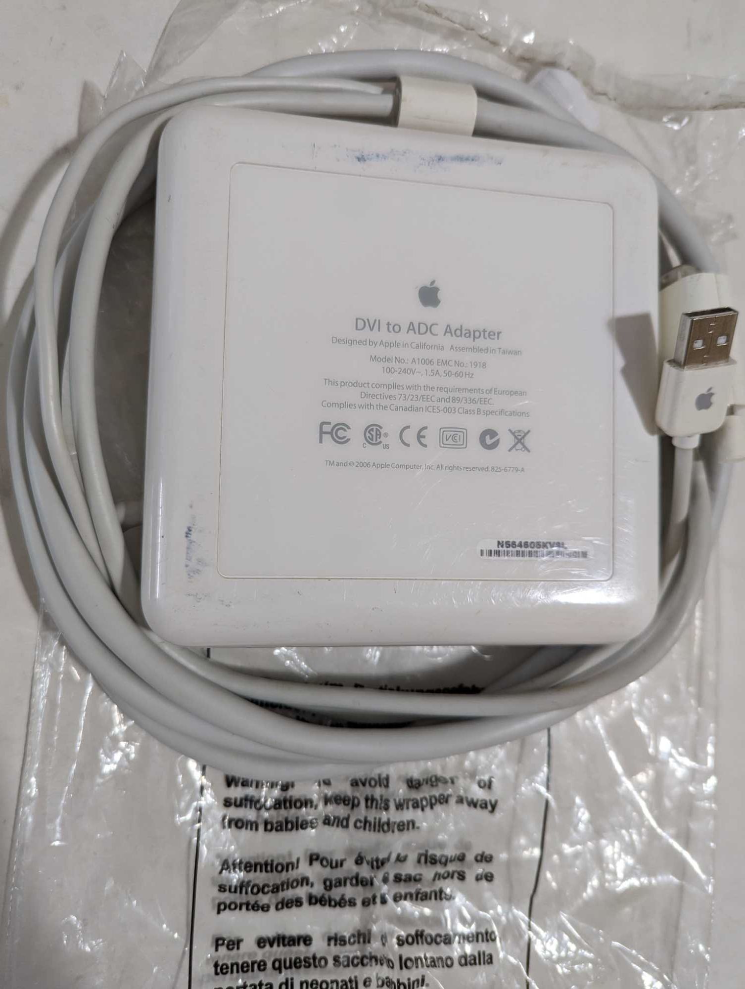 Комплектуючі Apple А1006 DVI to ADC , Shuttle  DVI to DVI,  VGA to VGA