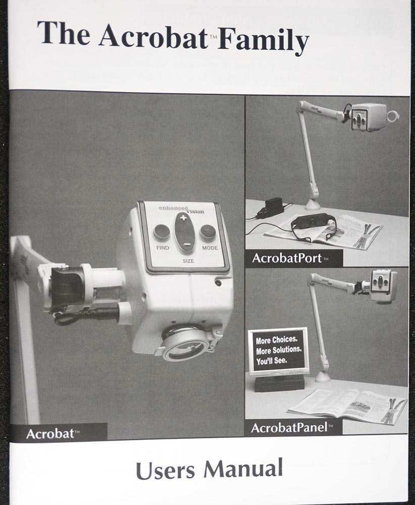 Ampliador de leitura Acrobat