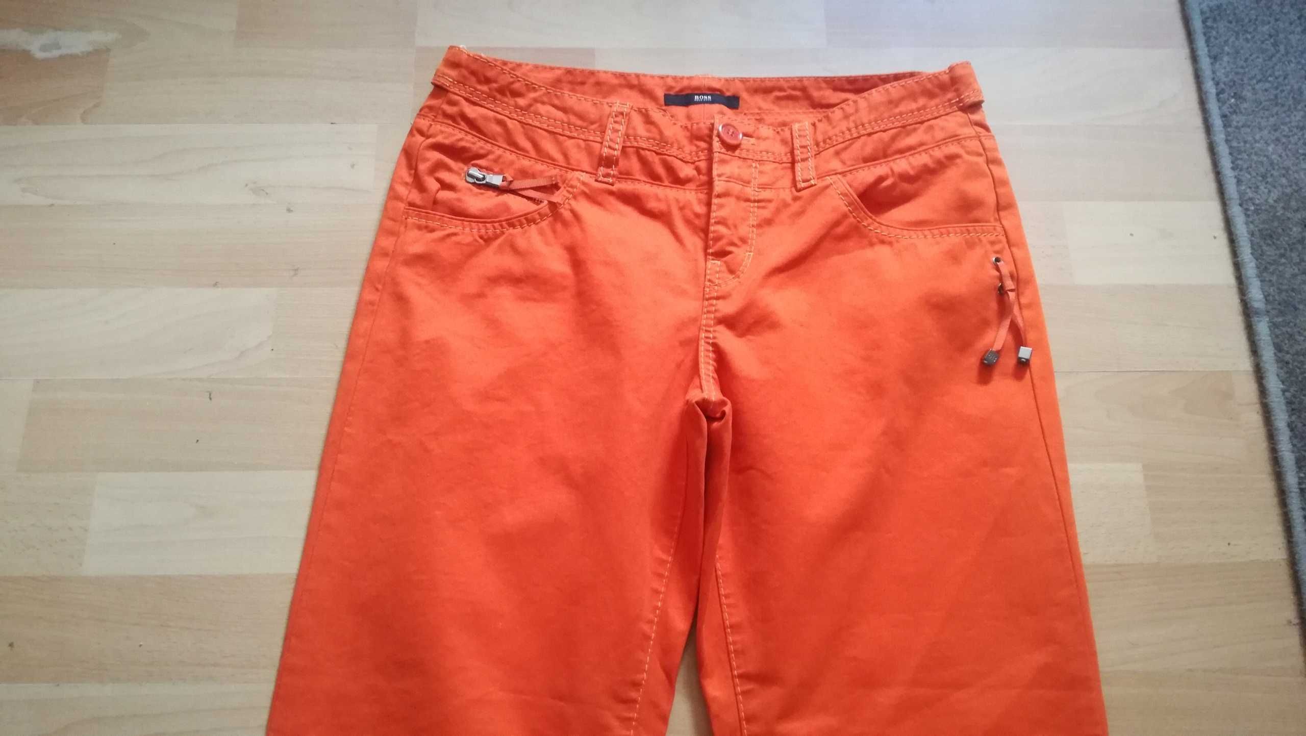 Damskie spodnie jeansowe 7/8 HUGO BOSS r.L stan idealny