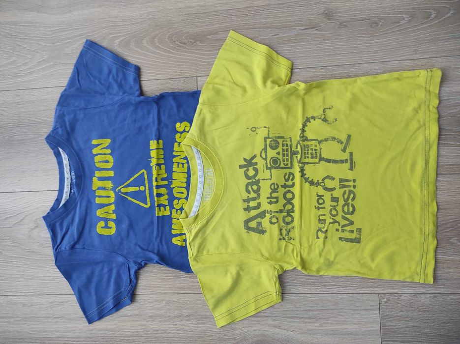 T-shirty chłopięce r.104 2 sztuki
