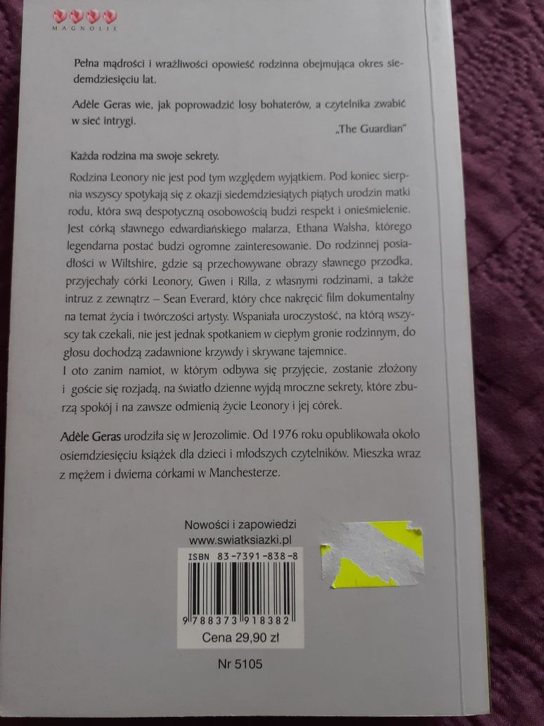 Mroczne sekrety - Adèle Geras. Wysyłka.