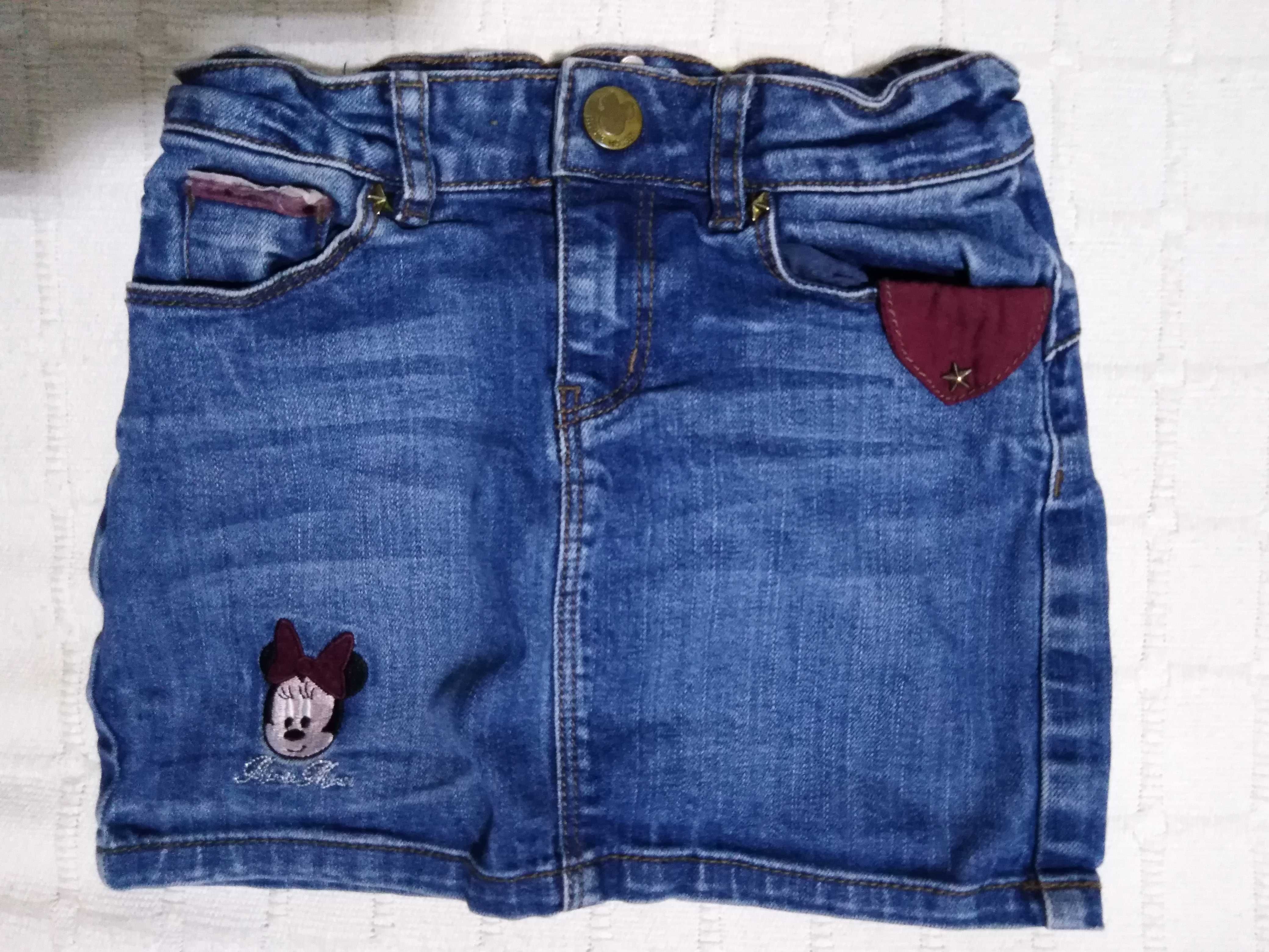 Saias Ganga Azuis Menina Disney Minnie Mouse 4-5 Anos 110cm