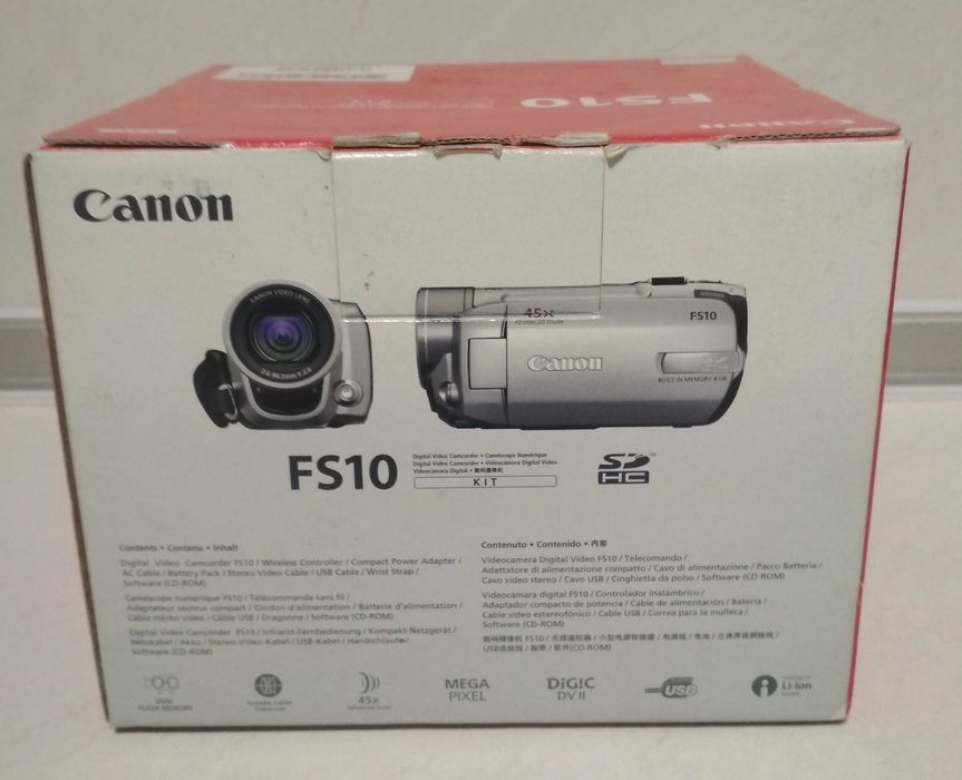 Відеокамера, цифрова камера, canon fs10