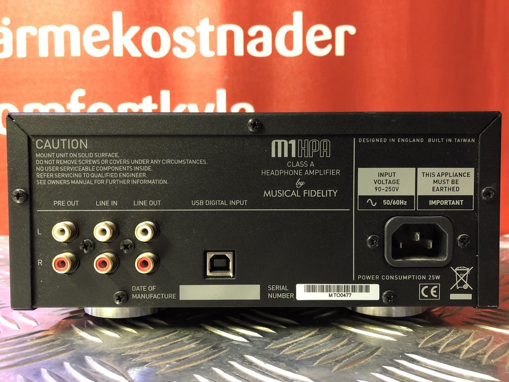 MUSICAL FIDELITY M1 HPA wzmacniacz słuchawkowy
