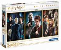 Puzzle 3x1000 Harry Potter, Clementoni