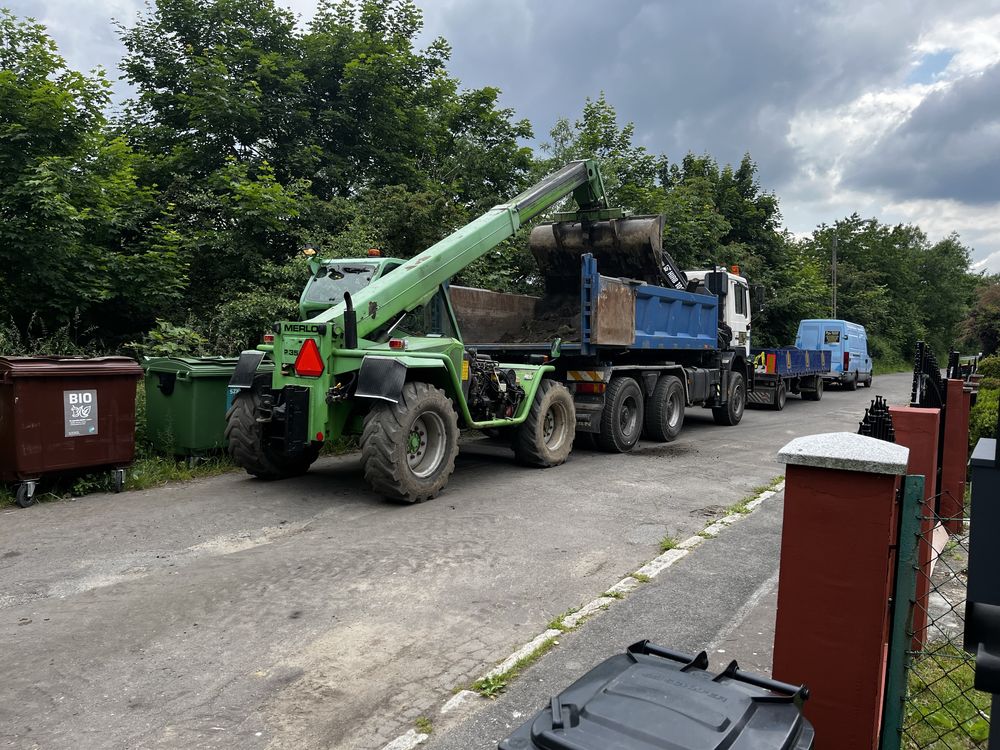 Usługi koparka kołową 18t/minikoparka 3.5t/transport wywrotka 4oś