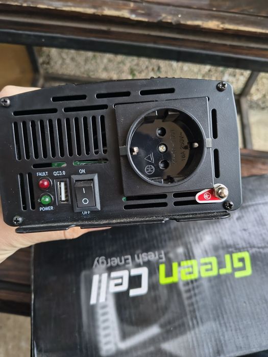 Інвертор перетворювач Green Cell 12v/220v 1000w/2000w