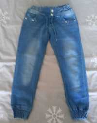Wycierane spodnie jeansowe, rozmiar 116