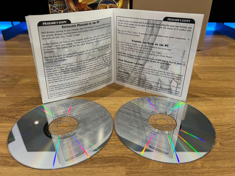 Pharaoh Gold + Cleopatra (PC EN 2000) BIG BOX angielskie wydanie