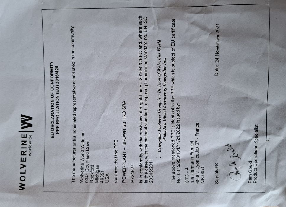 Botas de trabalho Caterpillar 41