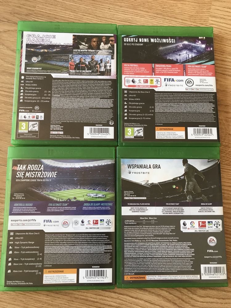 Gry na Xbox One Fifa 21, Fifa 20, Fifa 19, Fifa 18